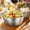 B-5B-home supplies, variant on LEFTHIGH Home 304 Stainless Steel Double Ear Salad Bowl Large Mixing Bowl with Handles for Serving Pasta Fruit Vegetable Room Decor