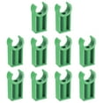 thumbnail image 1 of Unique Bargains PVC Pinces Clips, 20 Pack pour 20mm (3/4 ') Support de Cintre de Tuyau, Vert, 1 of 5