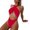 D313/RD1, variant on Afdoent One Piece Swimsuit For Women Neck Monokini Backless Solid Color Swimsuits Swimwear Beach Vacation