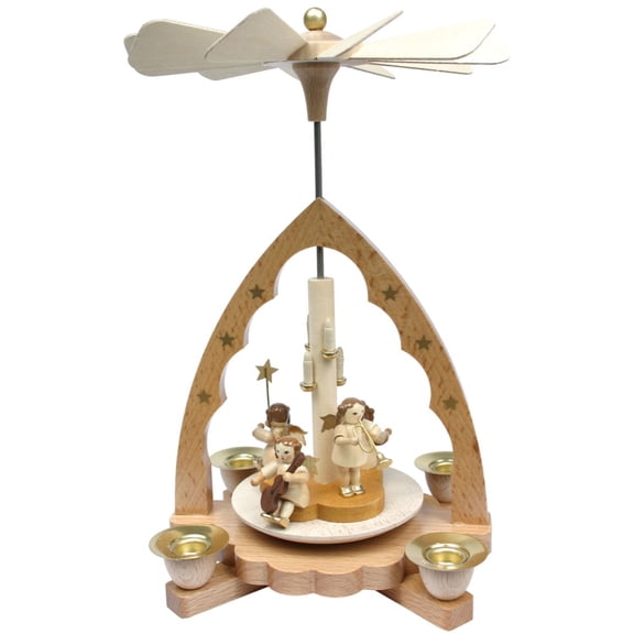 Alexander Taron Musical Angels Christmas Pyramid Candle Holder - 8"