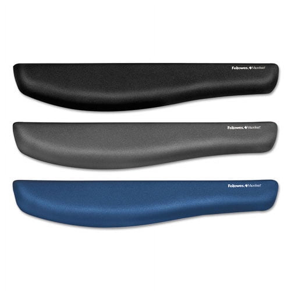 "Plushtouch Keyboard Wrist Rest, Foam, Blue, 18.13 X 3.19 | Bundle of 5 Each"