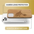 thumbnail image 6 of Case Yard Wooden Case Outside Soft TPU Silicone, Slim Fit Shockproof Wood Protective Phone Cover for Girls Boys Men and Women, Supports Wireless Charging Hummingbird Design case for iPhone-11-Pro-Max, 6 of 7