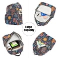 thumbnail image 5 of FORMRS Mini Backpack Purse for Women Travel Daypack Casual Shoulder Bag, Pink Christmas Splendor, 5 of 7
