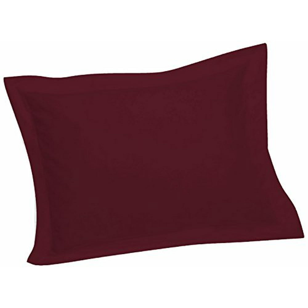 Crescent Tailored Comfy Easy Care Pillow Sham Standard (Burgundy)