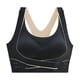 thumbnail image 1 of Sujetador deportivo ajustable sin aros de acero para mujer, ropa interior fina de talla grande sin costuras con hebilla delantera y parte trasera hermosa, 1 of 2