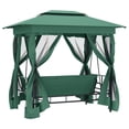thumbnail image 5 of Gazebo de Jardín con Banco Columpio Convertible Casafoyer Verde, 5 of 5