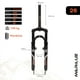 thumbnail image 2 of Tijera bicicleta R26 Con rosca negra Mariluz Suspension Negro, 2 of 4
