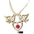 thumbnail image 3 of Matashi 24K Gold Plated Crystal Studded Love Doves Hanging Ornament Home Decorative Showpiece Gift for Christmas Birthday Mother's Day Anniversary New Year Living Room Bedroom Decor, 3 of 5