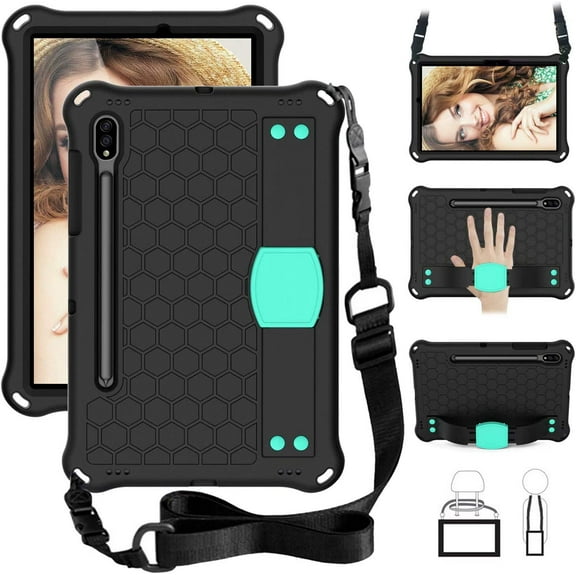 Kids Case for Galaxy Tab S6 10.5" 2019 SM-T860/T865, Kids Friendly Light Weight EVA Shockproof Case with Handle Stand Strap, Pencil Holder & Shoulder Belt for Tab S6 10.5 2019