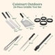 thumbnail image 3 of Juego de utensilios para plancha Cuisinart de acero inoxidable de 24 piezas con bolsa, 3 of 9