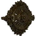 thumbnail image 3 of 35 7/8"W x 22 1/2"H x 4 3/8"P Antonio Ceiling Medallion, Hand-Painted Green Gold, 3 of 6