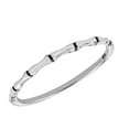 thumbnail image 1 of Cool Skinny Bone or Bamboo Link Band Sterling Silver Ring-7, 1 of 5