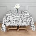 thumbnail image 3 of Fall Pumpkin Square Tablecloth,Waterproof Square Table Cover,Wipeable Spillproof Washable Table Cover for Home Kitchen Party Decor 60"x60"(152x152cm), 3 of 6