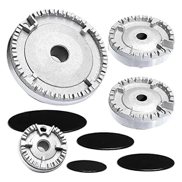 Tapa de llama de corona de quemador universal para horno, cocina, encimera de gas, tapa de quemador de llama de corona compatible con todos los modelos entre S
