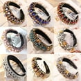 thumbnail image 2 of Luxury Padded Baroque Headbands - Wide Brilliant Full Crystal Hair Bands, 2 of 52