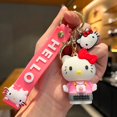 thumbnail image 1 of New Kawaii Anime Sanrio Hello Kitty Keychain Pendant Holder Key Chain Car Keyring Mobile Phone Bag Hanging Jewelry Kids GiftsChina Gong Bohan LED, 1 of 2