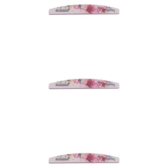 Wisewang Plaque Tampon Grit Files Colorée pour Polisseuse de Manucure, Plaque Tampon en Émeri, Lime à Polisseuse de Manucure Colorée 2# 1pcs 3Ensemble