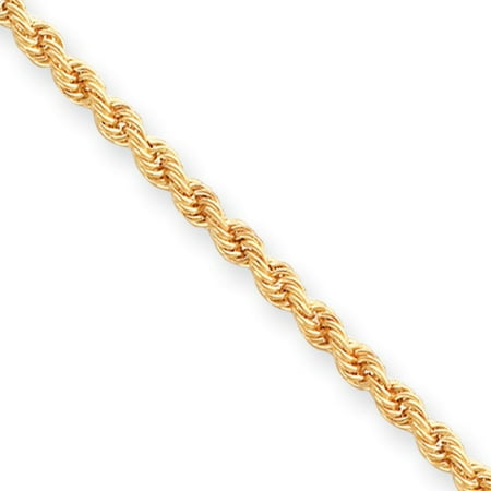 - 20in Gold Plated Kelly Waters 3mm French Link Rope Chain Necklace 20 Inch Pendant Charm Fancy For Women