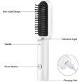thumbnail image 2 of Portable Travel Cordless Hair Straightening Brush & Curler With Constant Temperature Anti-scald Usb Rechargeable Electric, 2 of 5