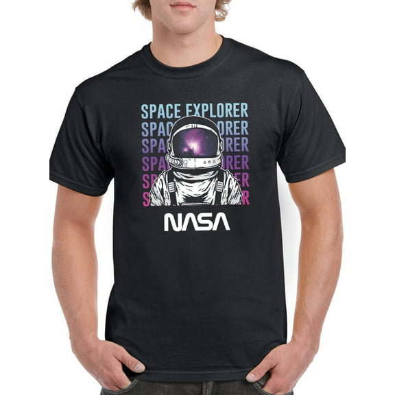 NASA Space Explorer Nasa T-Shirt Men -NASA Designs, Male 4X-Large