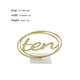 thumbnail image 5 of Yuarrent Wedding Table Number Acrylic Mirror Household Restaurant Cards Party Placeholders Decorations Tables Stands Holder Type2, 5 of 6