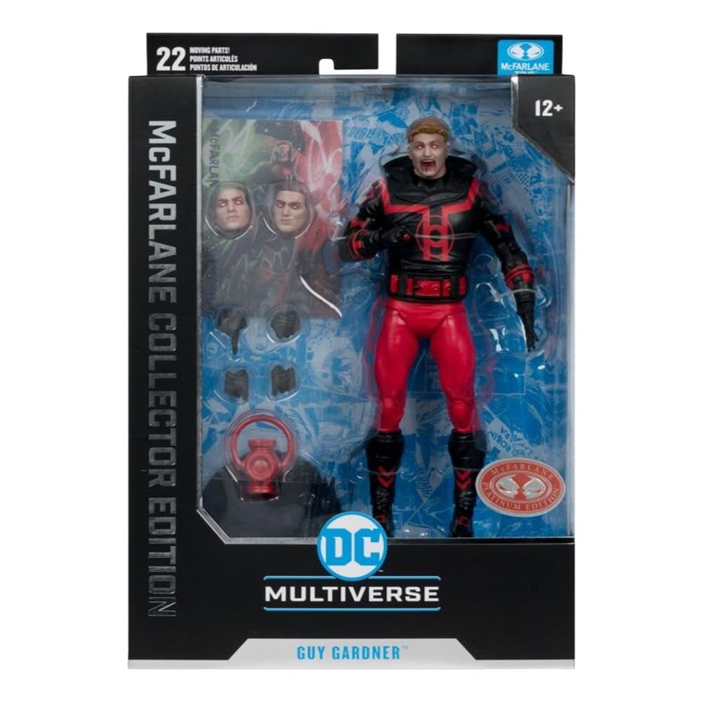 Guy Gardner (Red Lantern) Collector Edition #37 (Red Platinum Edition) - McFarlane Toys