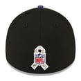 thumbnail image 4 of Men's New Era Black/Cardinal Arizona Cardinals 2022 Salute To Service 39THIRTY Flex Hat, 4 of 6