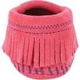 thumbnail image 5 of Minnetonka Infant-Girls' Riley Moccasin Booties Hot Pink 3 M US, 5 of 5