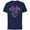 Navy, variant on Disney Minnie Mouse Mardi Gras Carnival Holiday Icon - Short Sleeve Cotton T-Shirt for Adults - Customized-Navy
