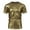 Gold, variant on Shiny Metallic Shirt for Men Short Sleeve Crewneck Metallic Wet Look Tshirts 70s Disco Party Clubwear