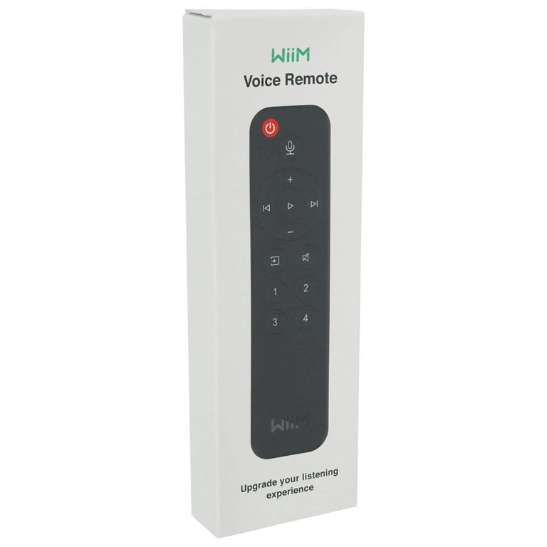 WiiM Voice Remote for WiiM Mini and Pro Audio Streamer, Push