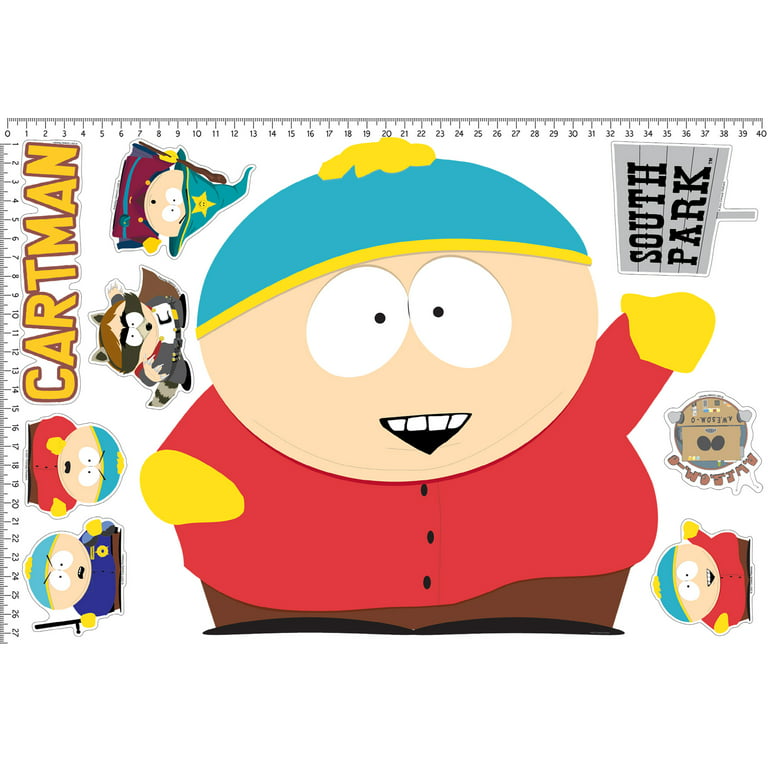 South Park Cartman Movable Vinyl DIY Wall Art Stickers Set - Walls, Windows, Doors