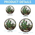 thumbnail image 6 of Stained Glass Window Hanging,Green Cactus Purple Flowers Suncatcher Diamond Glass Panel Sun Catchers Decor for Birthday for Women, Men, Wife, Aunt, and Mom, Stained Glass Ornament, 6 of 6