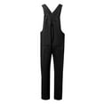 thumbnail image 4 of XIAOCHA Womens Denim Utility Overalls Relaxed Fit Cropped Adjustable Shoulder Denim Jumpsuits Durable Casual Weekend Overalls, 4 of 6