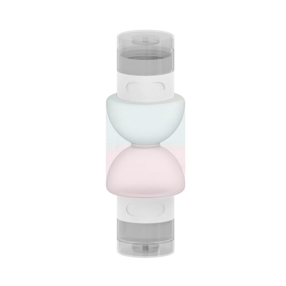 Junepar 2-in-1 Travel Size Toiletry Bottle Dispenser Leak Proof Silicone Travel Container for Shampoo Lotion Soap 150ml/5oz Portable Travel Bottles for Luggage Gym & Camping