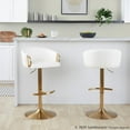 thumbnail image 5 of LumiSource Claire Adjustable Barstool - Set of 2, 5 of 11