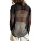 thumbnail image 3 of SAYOO Blusa femenina, solapa, botón de manga larga, blusa transparente para mujeres SAYOO moda, 3 of 8