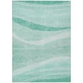 thumbnail image 2 of Addison Rugs Chantille Indoor/Outdoor Transitional Swirls Aqua Washable Rectangle Rug, 9' x 12', 2 of 6