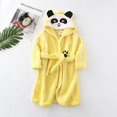 thumbnail image 1 of Albornoz para bebé, bata de baño suave con capucha para niños, ropa de algodón para niños, toallas de manga larga para niñas, ropa de dormir de invierno, albornoz de animales para niños 7T 8T Gao Jinjia LED, 1 of 2