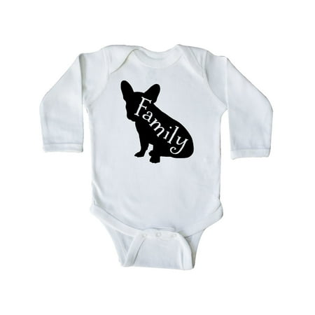 

Inktastic Family Dog- French bulldog Gift Baby Boy or Baby Girl Long Sleeve Bodysuit