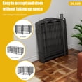 thumbnail image 5 of Dog Playpen, 32" 8 Panels Dogs Barrier Fence with Door, Heavy Duty Metal Large Medium Small Dog Pen Puppy Foldable Playpen for Pets Animal Yard Garden Fence, Black, 5 of 8