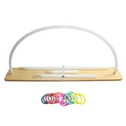 Rehabilitation Advantage Range of Motion Upper Extremity Therapy Exerciser  Adjustable Arc with Color Rings  Arm & Shoulder Mobility Training Tool for Home, Clinic, or Classroom  Non-Slip Wood Bas