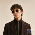 thumbnail image 3 of SA106 Round Thick Horn Rim Polarized Sunglasses Retro Hipster UV400 TAC Lens / Clear Frame - Brown Lens, 3 of 7