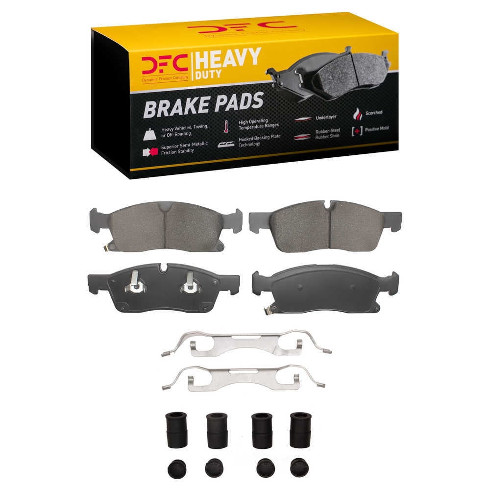 Dynamic Friction Company 1214-1904-11 DFC Heavy Duty Pads and Hardware Kit