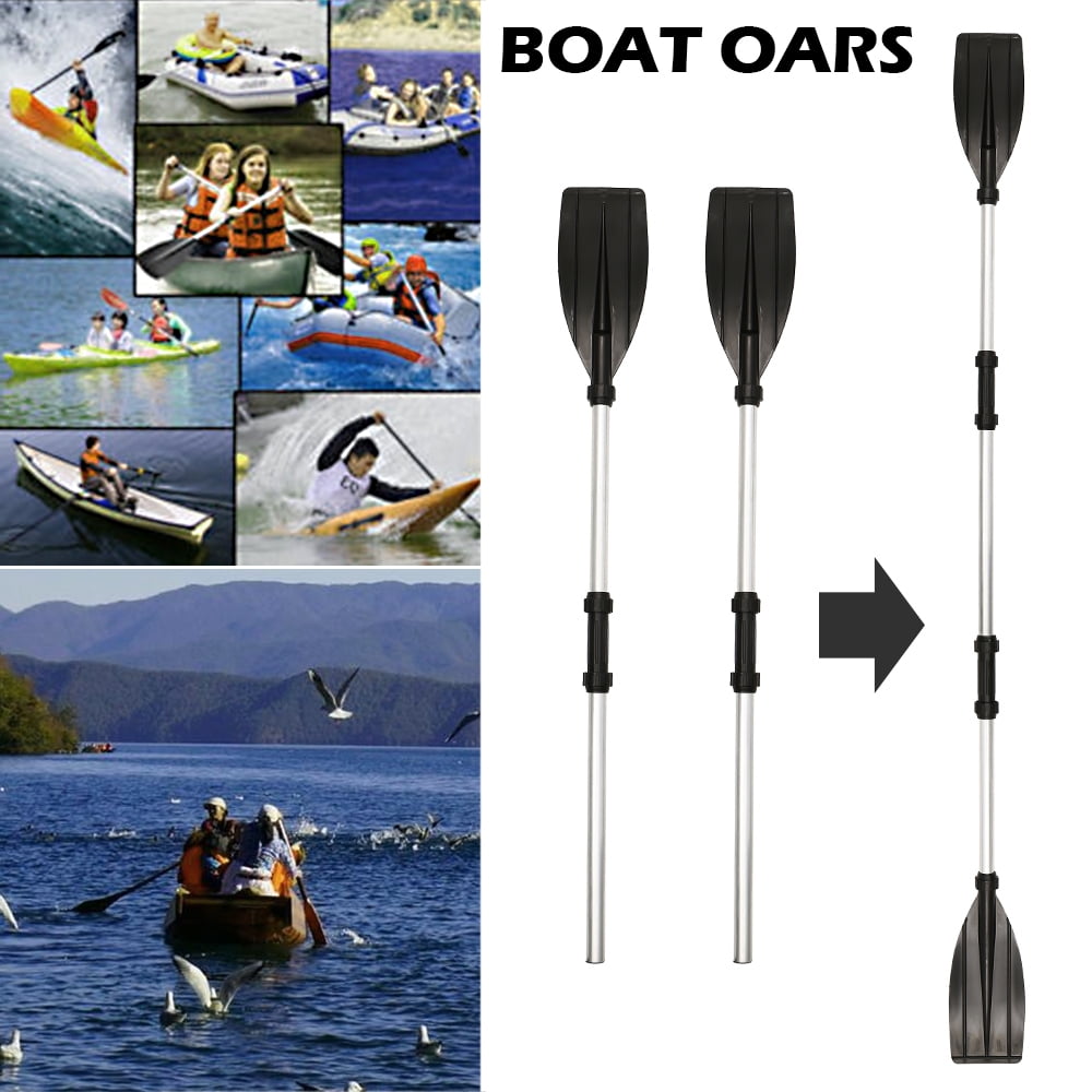 UK 1 Pair Length Adjustable Aluminium Boat Oars Water Paddles Canoe Kayak Dinghy 