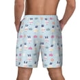 thumbnail image 4 of Goofa Rabbit In The Rain Printed Men's Swim Trunks Board Shorts Quick Dry Mens Swimming Trunks with Compression Liner,Breathable Fit Hawaii Beach Shorts-Small, 4 of 9