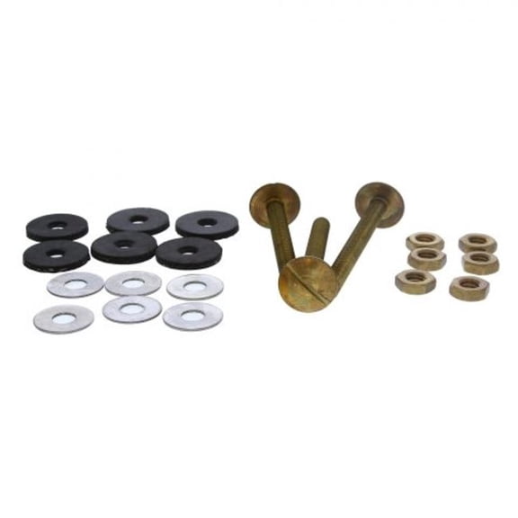 Jones Stephens C03899 Extra-Heavy Solid Brass Tank To Bowl 3-Bolt Set