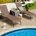 thumbnail image 1 of Costway 2PCS Patio Folding Chaise Lounge Chair Recliner Back Adjustable Stack, 1 of 9