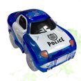 thumbnail image 2 of Light Up Car Track Toy Racing Track Accessories Compatible with Most Tracks (Blue Police Car), 2 of 6