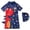 6Red29, variant on WERYOUNG Boy's One-Piece Swimsuits Short Sleeve Crewneck Cartoon Print Kids Swimwear With Hat Beach Sports Versatile Soft Children Swim Wear